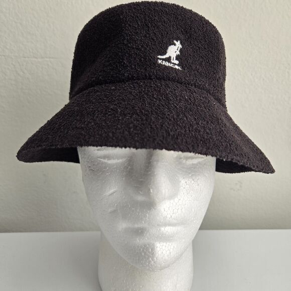 KANGOL‎ Bermuda Bucket Hat Unisex Black Size Medium NWT - Picture 1 of 10